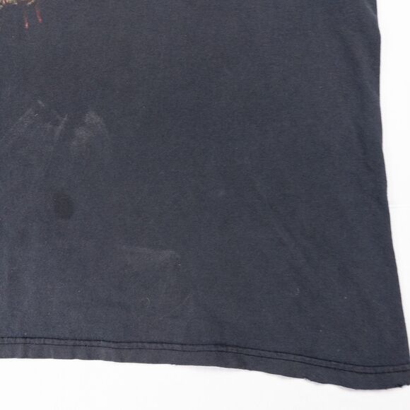 Vintage 90s Slayer Skull Metal Band T Shirt Double Sided XL Faded Black 1997 - Picture 6 of 14